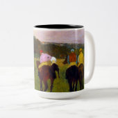 Tasse 2 Couleurs Chevaux de course Edgar Degas à Longchamp (Devant droit)