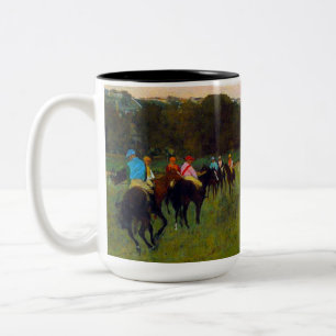 Tasse 2 Couleurs Chevaux de course Edgar Degas à Longchamp