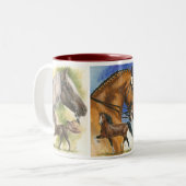 Tasse 2 Couleurs Chevaux de Plaisir Triple (Devant gauche)