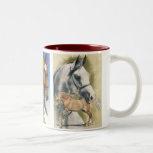 Tasse 2 Couleurs Chevaux de Plaisir Triple