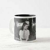 Tasse 2 Couleurs Chevaux d'équitation de couples (Devant gauche)