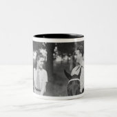 Tasse 2 Couleurs Chevaux d'équitation de couples (Centre)