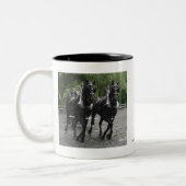 Tasse 2 Couleurs Chevaux en marche (Gauche)