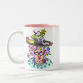 Tasse 2 Couleurs Cheveux de Noël (Gauche)