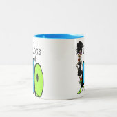 Tasse 2 Couleurs Cheveux noirs fabuleux à l'anniversaire 40 (Centre)