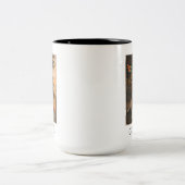 Tasse 2 Couleurs Chèvre de plage cool avec cocktail (Centre)