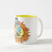 Tasse 2 Couleurs Chèvre et tournesol (Devant droit)