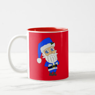 Tasse 2 Couleurs Chibi Blue Suit Père Noël