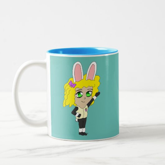 Tasse 2 Couleurs chibi bunnygirl (Gauche)