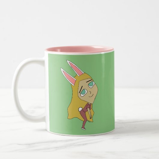 Tasse 2 Couleurs chibi bunnygirl (Gauche)