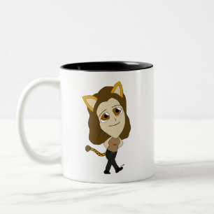 Tasse 2 Couleurs chibi catgirl