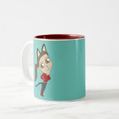 Tasse 2 Couleurs chibi catgirl (Devant gauche)