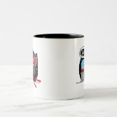 Tasse 2 Couleurs Chibi Catwoman à voler un diamant (Centre)