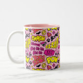 Tasse 2 Couleurs Chibi Comic Phases et Logos Motif (Gauche)