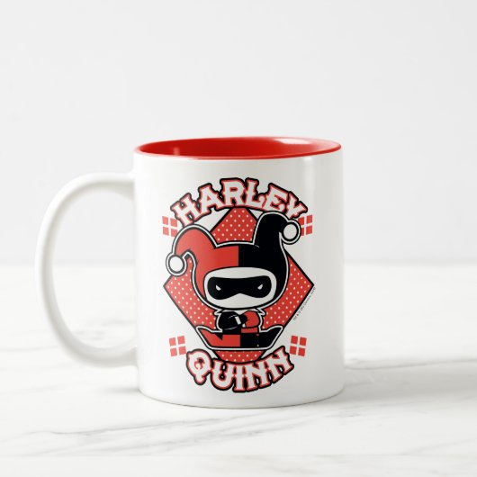 Tasse 2 Couleurs Chibi Harley Quinn Splits (Gauche)