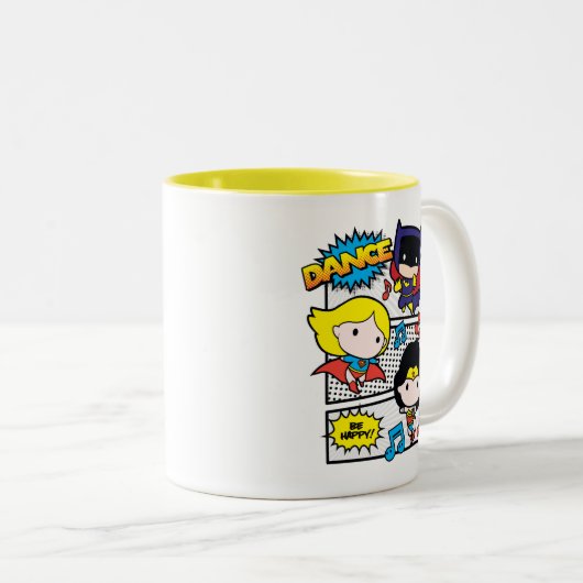 Tasse 2 Couleurs Chibi Héros Danse (Devant droit)