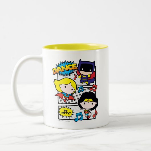 Tasse 2 Couleurs Chibi Héros Danse (Gauche)
