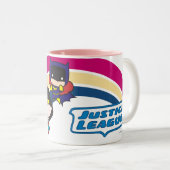 Tasse 2 Couleurs Chibi Justice League Rainbow (Devant droit)