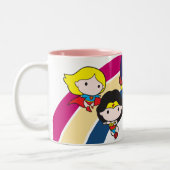 Tasse 2 Couleurs Chibi Justice League Rainbow (Gauche)