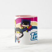 Tasse 2 Couleurs Chibi Justice League Rainbow (Centre)