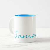 Tasse 2 Couleurs chic chic chic chic chic chic chic chic chic turqu (Devant gauche)