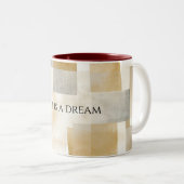 Tasse 2 Couleurs Chic Cream Brown Abstrait (Devant droit)