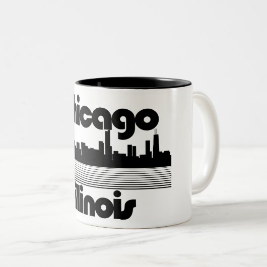Tasse 2 Couleurs Chicago, Illinois (Devant droit)