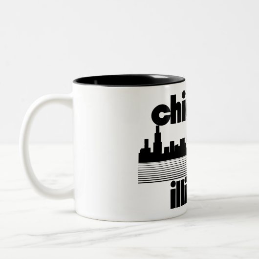 Tasse 2 Couleurs Chicago, Illinois (Gauche)