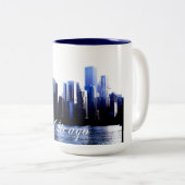 Tasse 2 Couleurs Chicago Illinois (Devant droit)