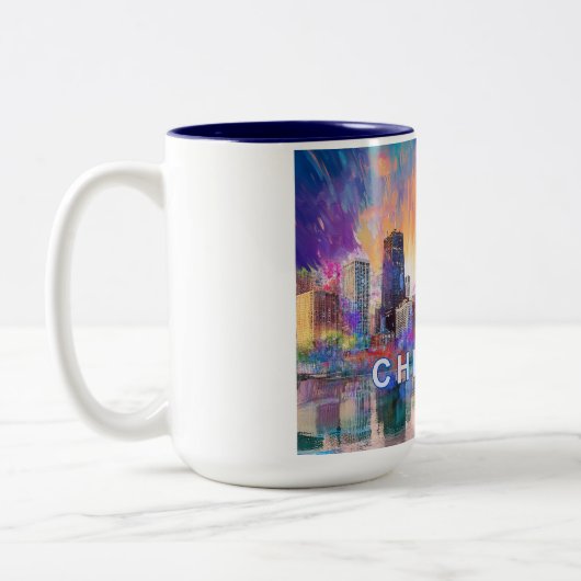 Tasse 2 Couleurs Chicago The Windy City (Gauche)