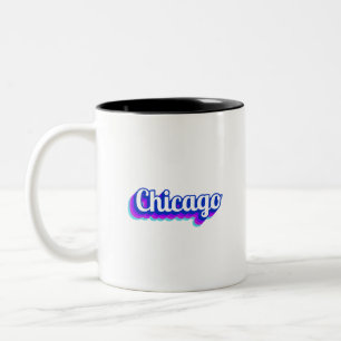 Tasse 2 Couleurs Chicago vintage