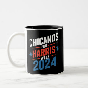 Tasse 2 Couleurs Chicanos pour Harris Walz Présidentielle 2024