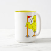 Tasse 2 Couleurs Chick de golf (Devant droit)