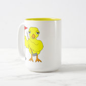 Tasse 2 Couleurs Chick de golf (Devant gauche)