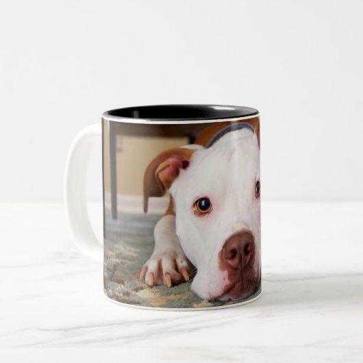 Tasse 2 Couleurs Chien (Devant gauche)
