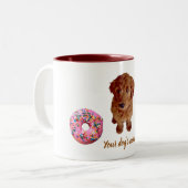 Tasse 2 Couleurs Chien à café à deux tons (Devant gauche)