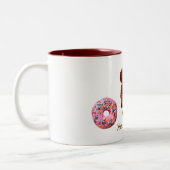 Tasse 2 Couleurs Chien à café à deux tons (Gauche)