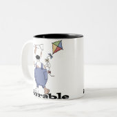 TASSE 2 COULEURS CHIEN ADORABLE (Devant gauche)