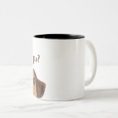 Tasse 2 Couleurs Chien Beagle Comment vas-tu ?Mug (Devant droit)