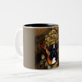Tasse 2 Couleurs Chien Boxer (Devant gauche)