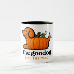 Tasse 2 Couleurs Chien Citrouille Automnal Festif