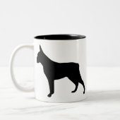 Tasse 2 Couleurs Chien courtaud de bétail de queue (Gauche)