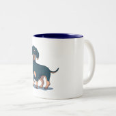 TASSE 2 COULEURS CHIEN DACHSHING (Devant droit)