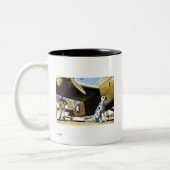 Tasse 2 Couleurs Chien d'armée (Gauche)