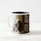Tasse 2 Couleurs Chien de fenêtre (Devant gauche)