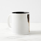 Tasse 2 Couleurs Chien de halètement (Devant gauche)