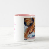 Tasse 2 Couleurs Chien de Papillon (Centre)