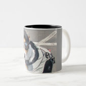 Tasse 2 Couleurs Chien de porc (Devant droit)