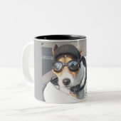 Tasse 2 Couleurs Chien de porc (Devant gauche)