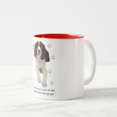 Tasse 2 Couleurs Chien d'épagneul de springer anglais (Devant droit)